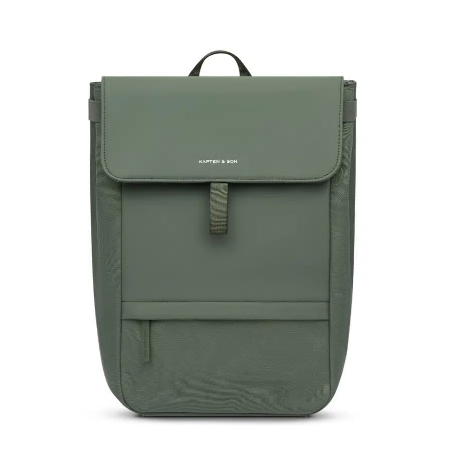 Kapten & Son Dámský batůžek s klopou Fyn Dusty Green 13l - náhled 1