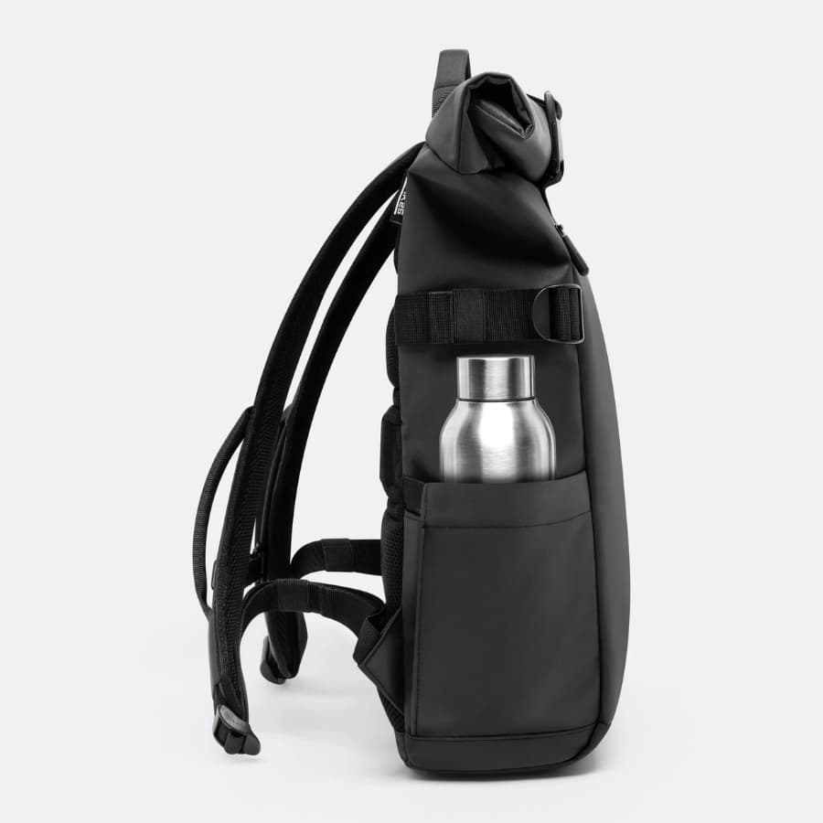 Oak25 Nepromokavý cestovní reflexní batoh Luminite Rolltop Lite černý 19l - náhled 5