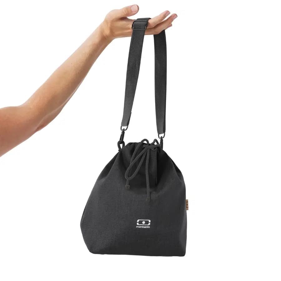 Monbento Plátěná termotaška na jídlo Fresh Black - náhled 4