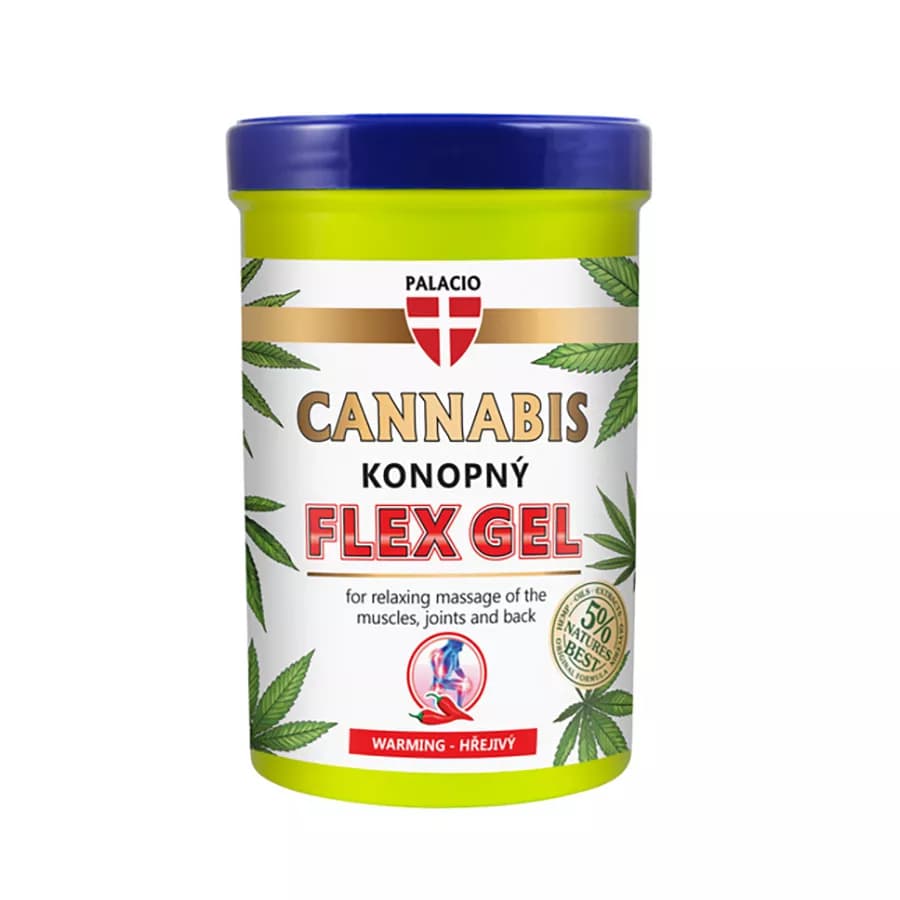 Palacio Konopný masážní Flex gel, hřejivý 380 ml