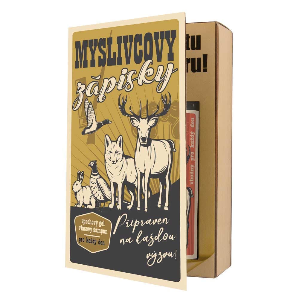 Bohemia Gifts Kosmetická sada Kniha pro myslivce – gel 250 ml a šampon 250 ml