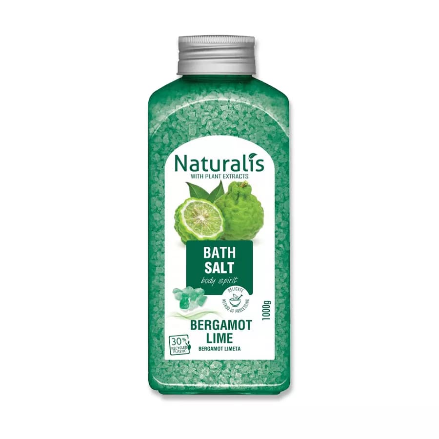 Naturalis Sůl do koupele Bergamot&amp;Lime 1 kg