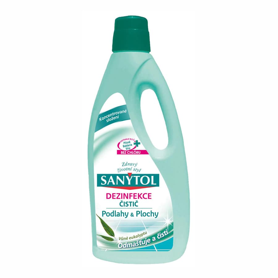 SANYTOL Dezinfekční univerzální čistič na podlahy a plochy Eukalyptus, 1000 ml