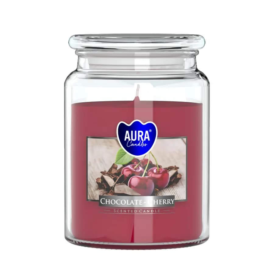 Bispol Vonná svíčka ve skle s víkem CHOCOLATE CHERRY 500 g