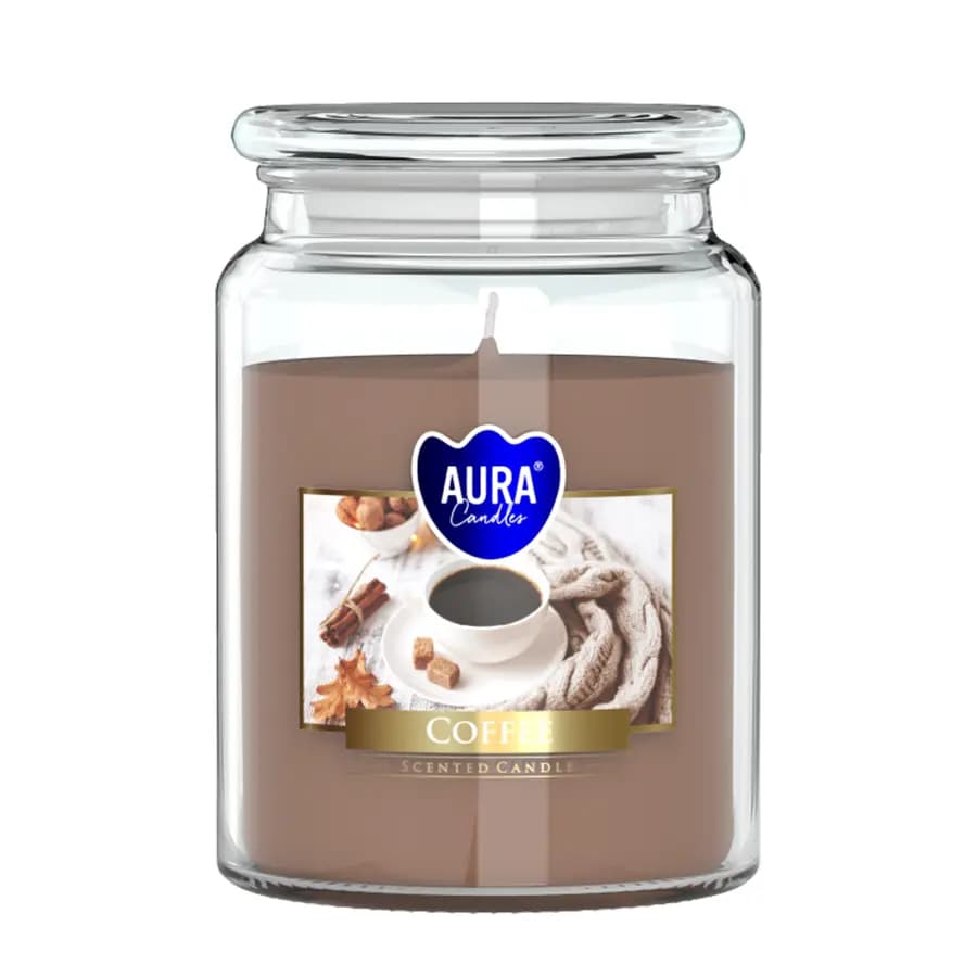 Bispol Vonná svíčka ve skle s víkem COFFEE 500 g