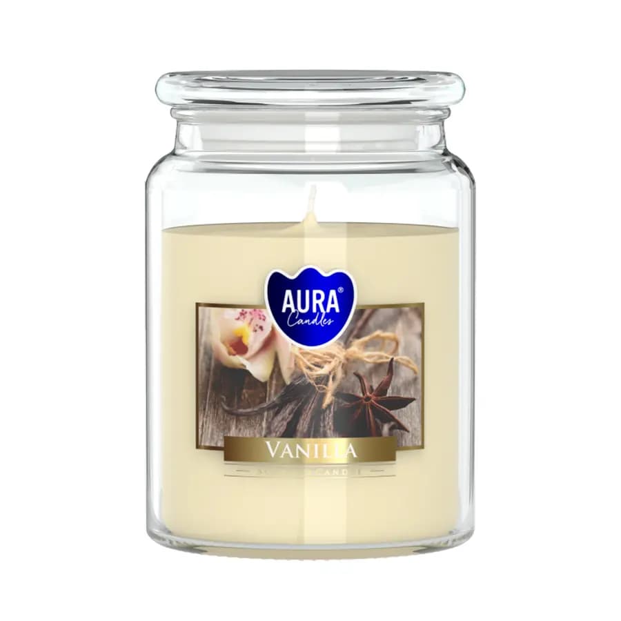 Bispol Vonná svíčka ve skle s víkem VANILLA 500 g