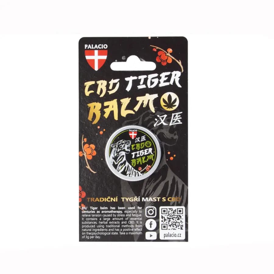 PALACIO Tiger - Tradiční tygří aromaterapeutická mast s CBD, 15 g