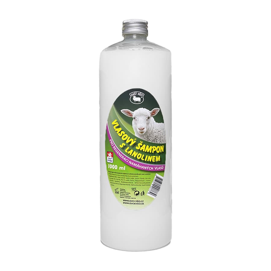 OVČÍ VĚCI Vlasový šampon s lanolínem – 1000 ml