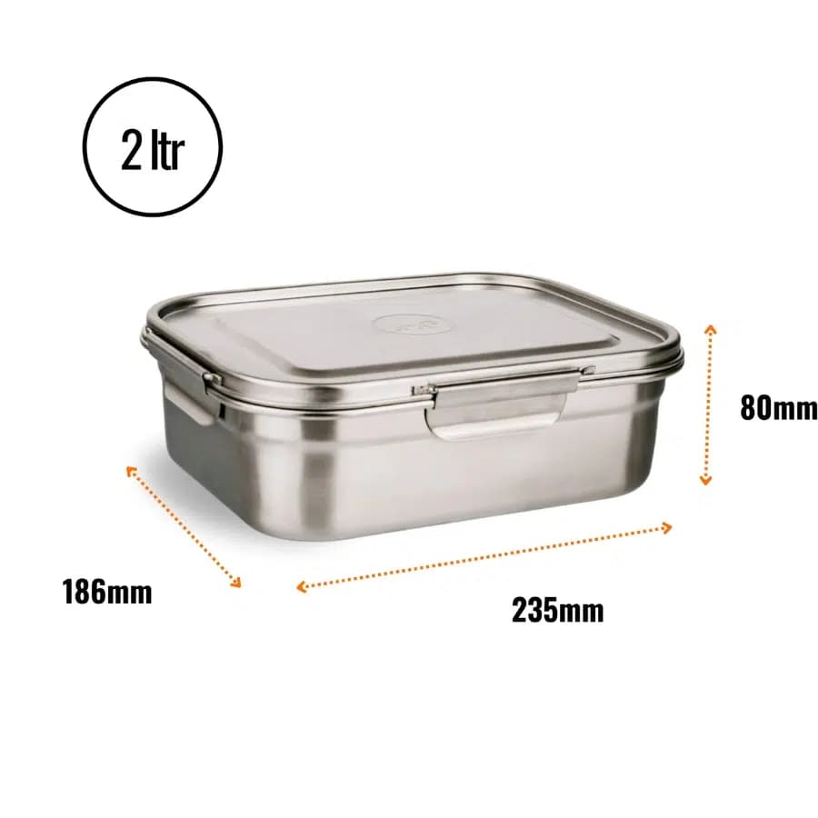 Elephantbox Nerezový lunchbox objem 1,9l - náhled 3