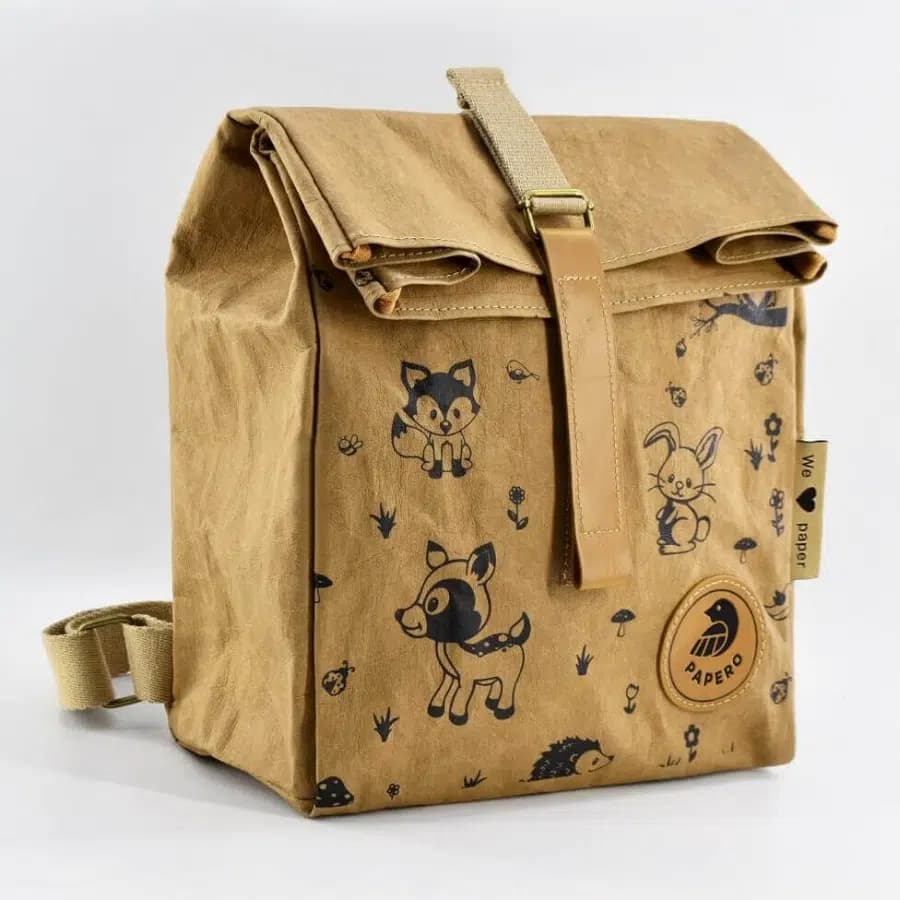 Papero Bags dětský papírový batoh Cougar Kids hnědý 8l - náhled 2