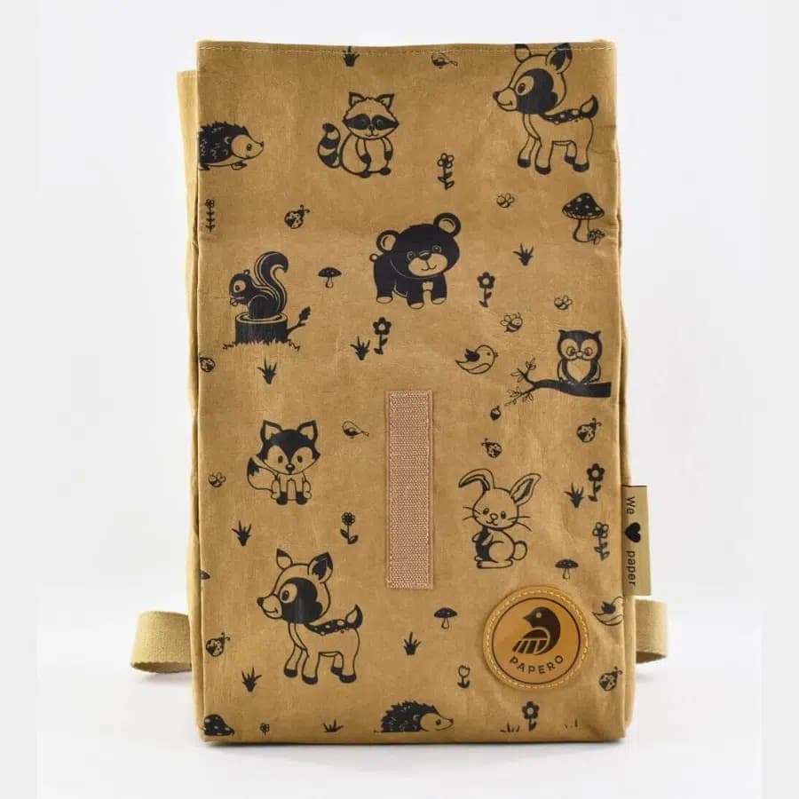Papero Bags dětský papírový batoh Cougar Kids hnědý 8l - náhled 5