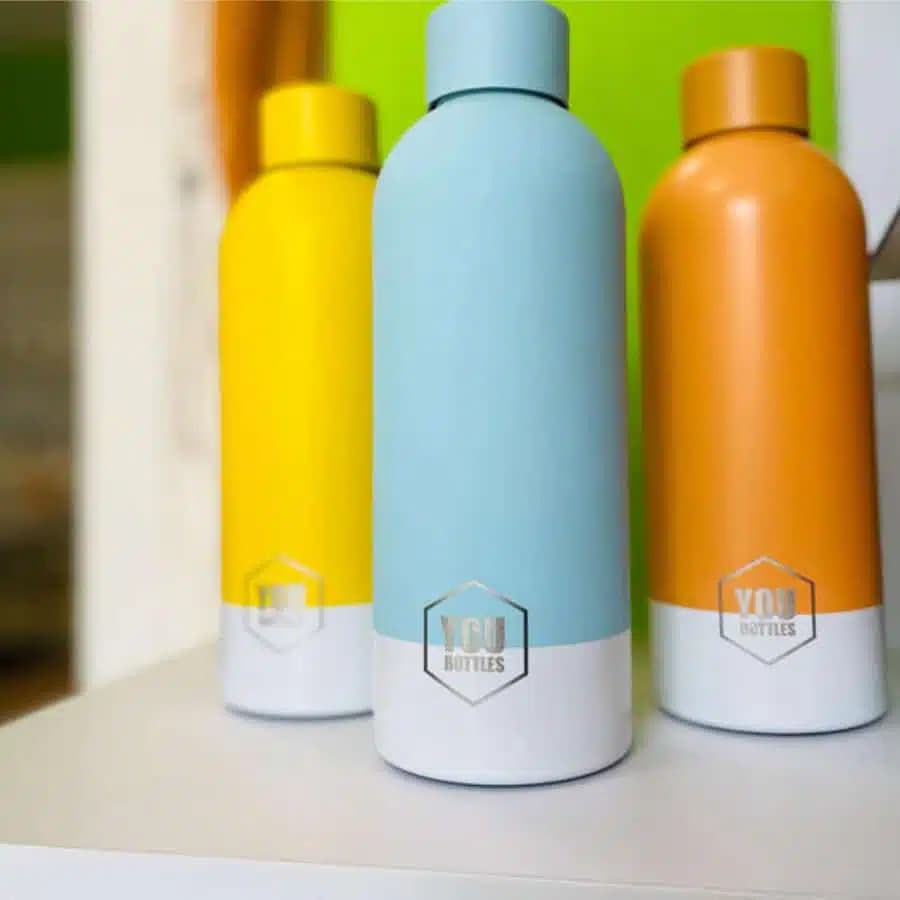 You Bottles Termoláhev na pití Dual Stripe oranžová 500 ml - náhled 2