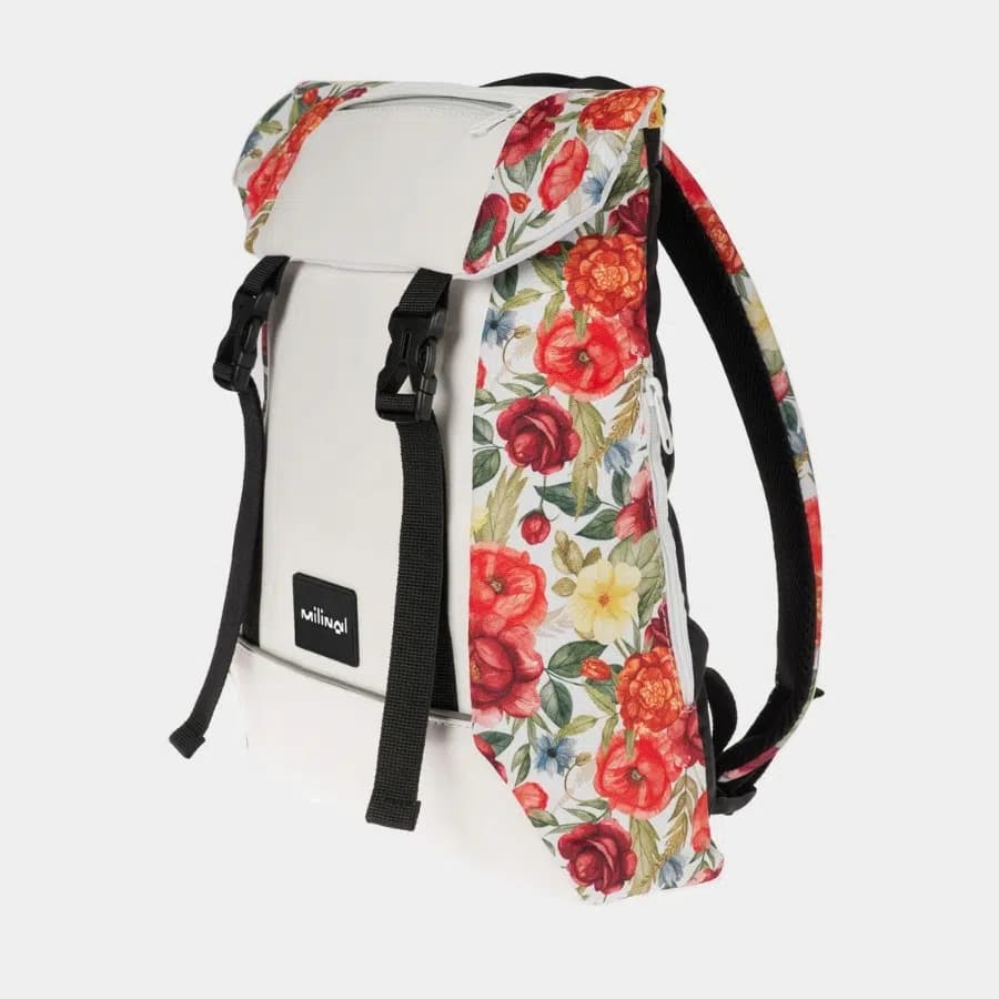 Milinal Městský batoh s klopou Shuttle Roll Mini black 14l - náhled 3