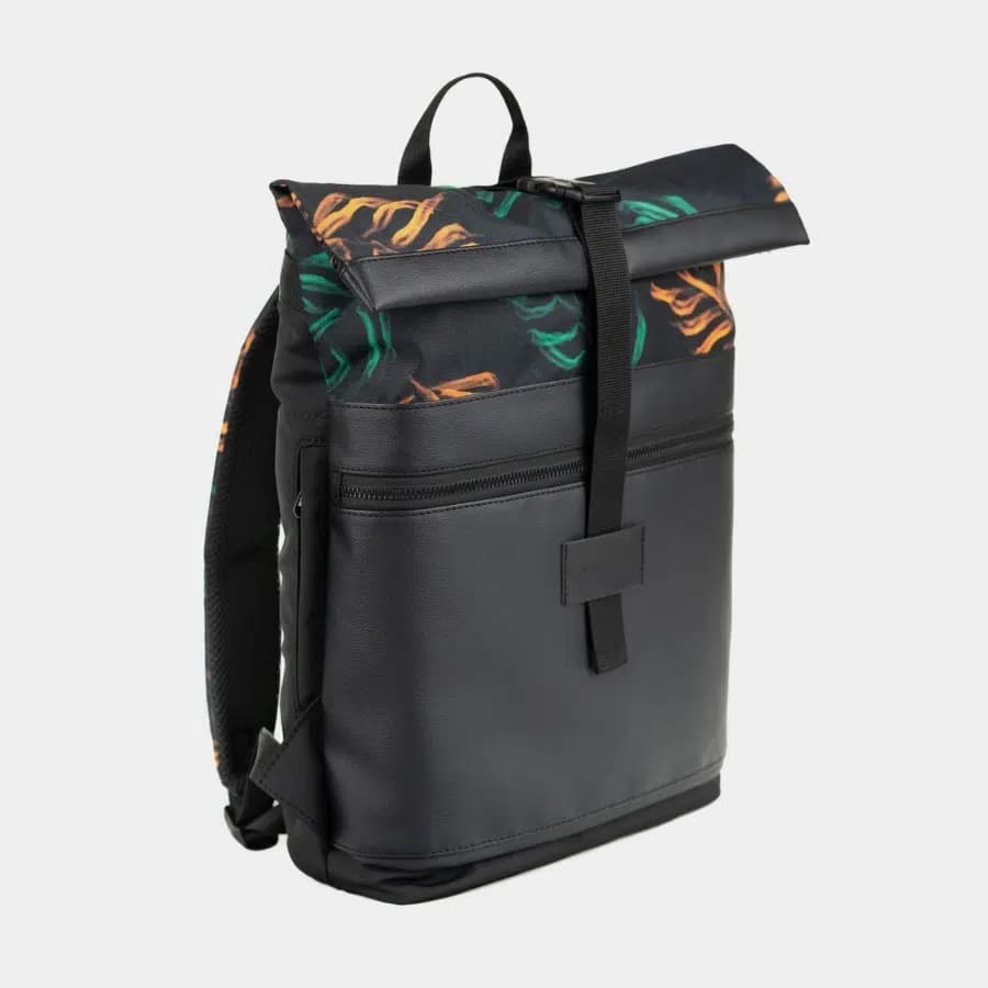 Milinal Městský rolovací batoh Rolltop Black 20l - náhled 4
