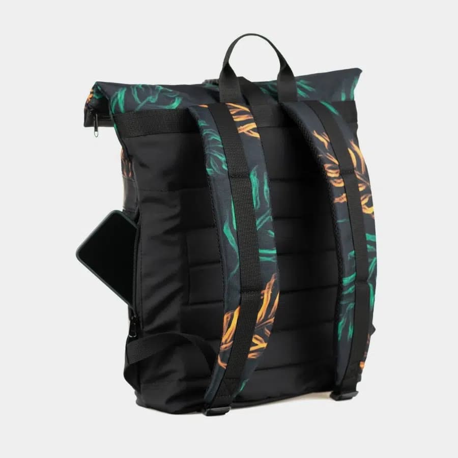 Milinal Městský rolovací batoh Rolltop Black 20l - náhled 3