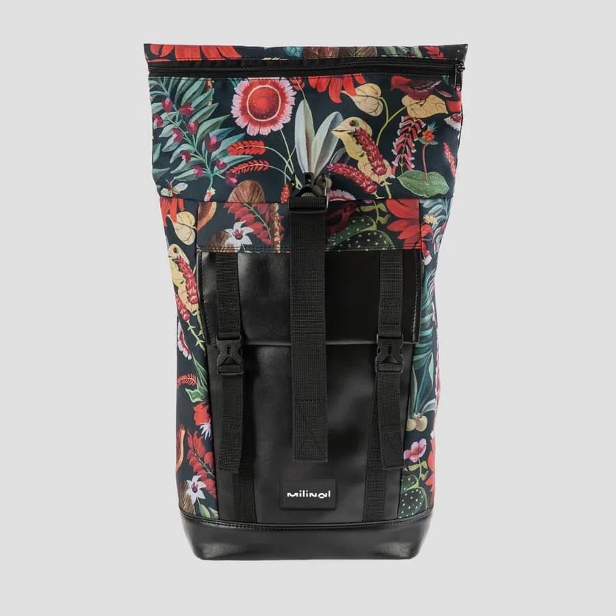 Milinal Rolovací batoh do města Aviarolltop black 22l - náhled 4
