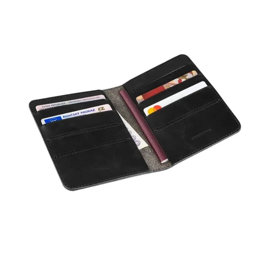 Fixed Kožené pouzdro na doklady a peněženka Passport červené - náhled 4