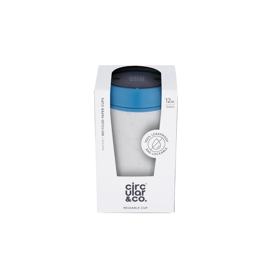 Circular & Co. Recyklovaný kelímek na pití 227 ml Chalk and Aquamarine - náhled 4