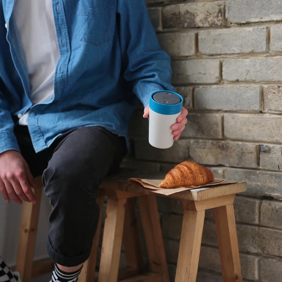 Circular & Co. Recyklovaný kelímek na pití 227 ml Chalk and Aquamarine - náhled 2