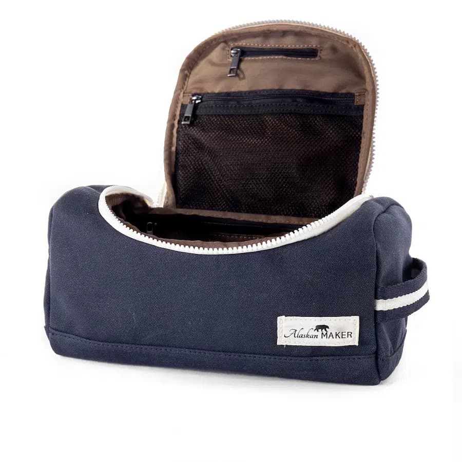 Alaskan Maker Voděodolná kosmetická taška Kenai 4l blue navy - náhled 3