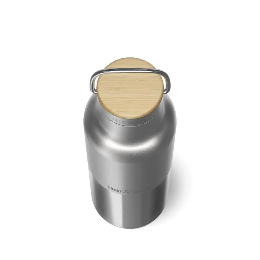 Klean Kanteen Nerezová termoska Rise s bambusovým víčkem 473 ml - náhled 5